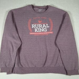 Heavyweight Soft Heathered 2XL Women's Rural King Rooster Farming Sweatshirt